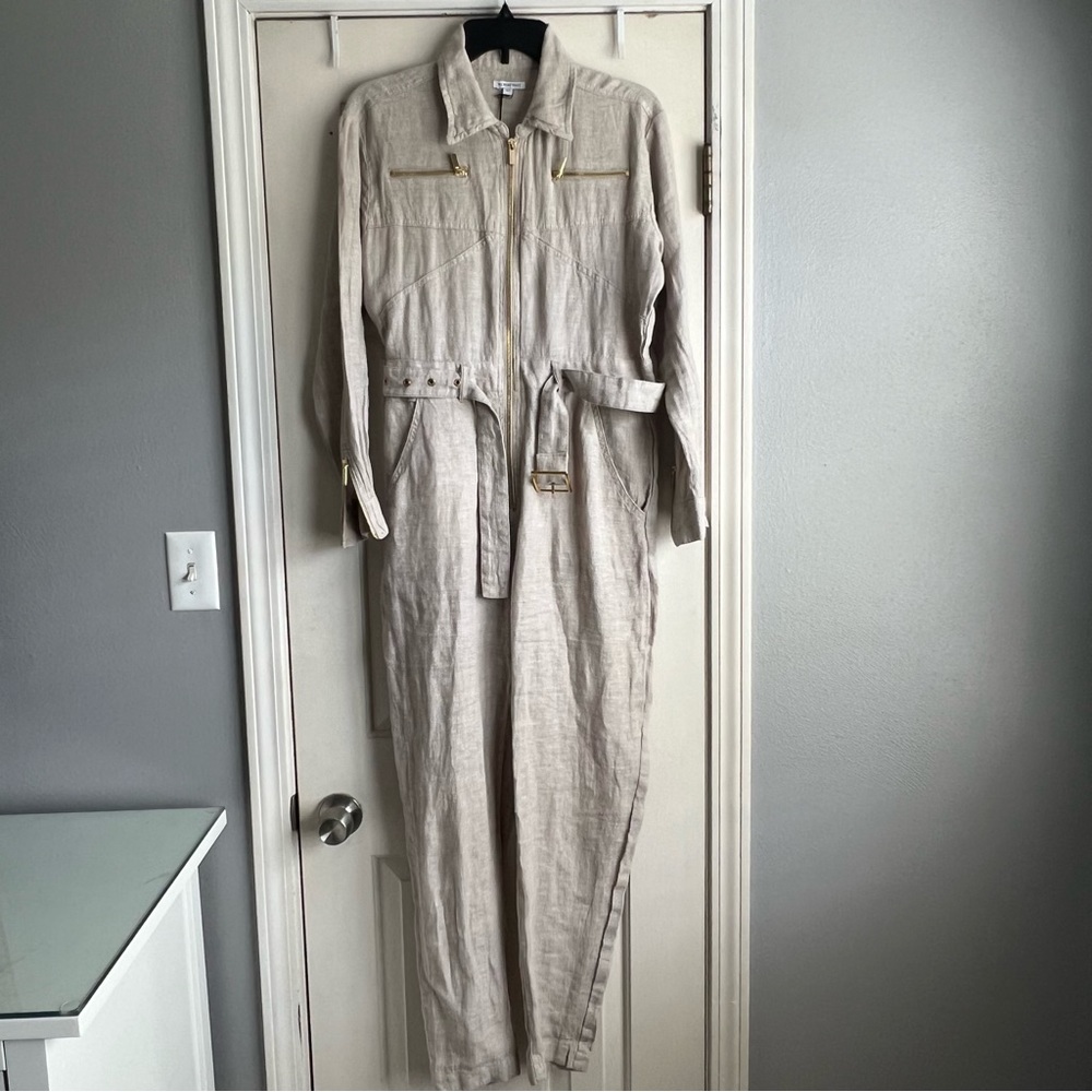 WeWoreWhat Linen Pants Jumpsuit NWT size small